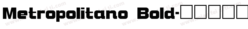 Metropolitano Bold字体转换